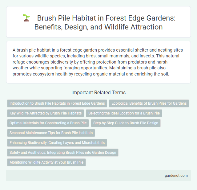 Brush Pile Habitat in Forest Edge Gardens: Benefits, Design, and Wildlife Attraction
