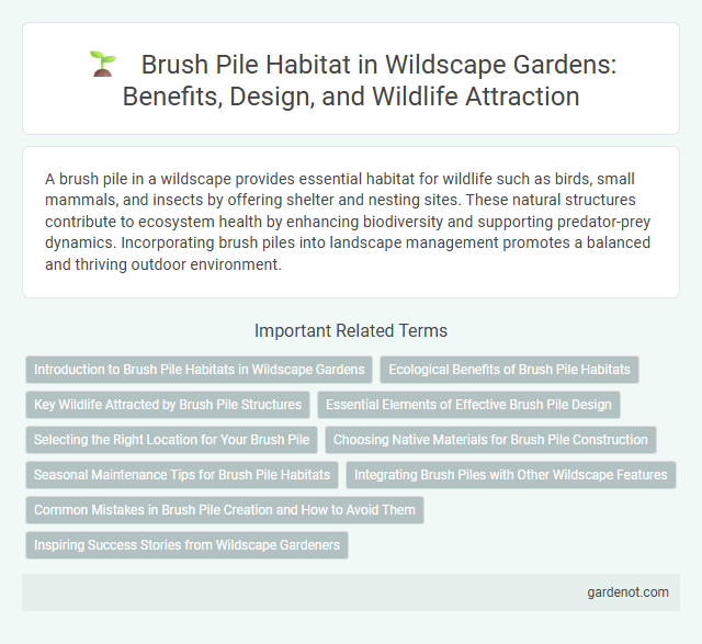Brush Pile Habitat in Wildscape Gardens: Benefits, Design, and Wildlife Attraction