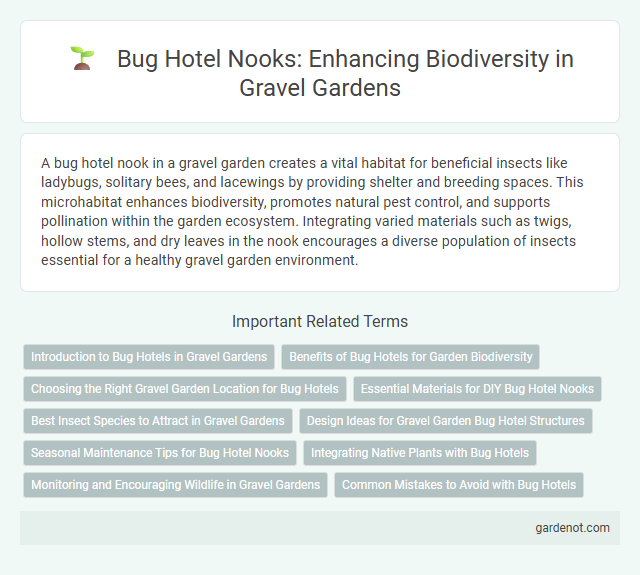 Bug Hotel Nooks: Enhancing Biodiversity in Gravel Gardens