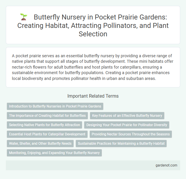 Butterfly Nursery in Pocket Prairie Gardens: Creating Habitat, Attracting Pollinators, and Plant Selection