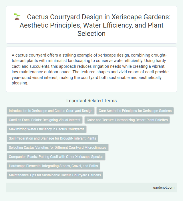 Cactus Courtyard Design in Xeriscape Gardens: Aesthetic Principles, Water Efficiency, and Plant Selection