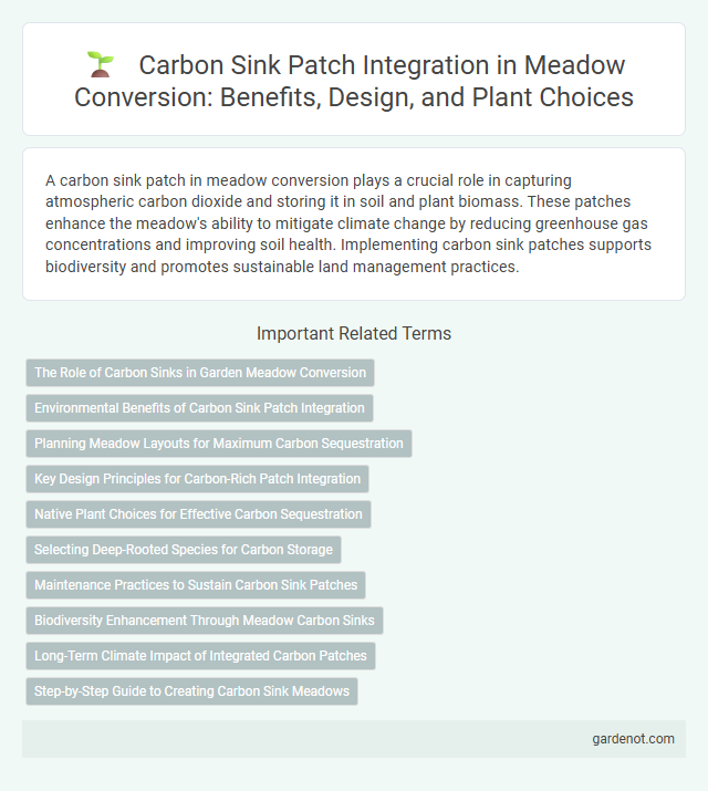 Carbon Sink Patch Integration in Meadow Conversion: Benefits, Design, and Plant Choices