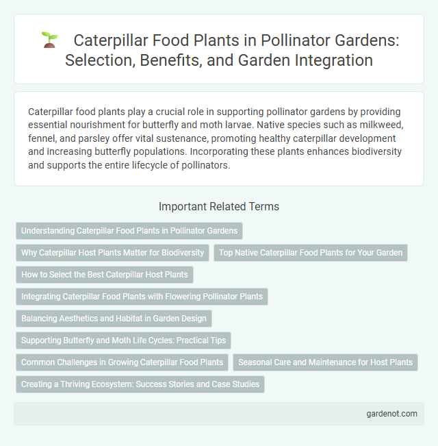 Caterpillar Food Plants in Pollinator Gardens: Selection, Benefits, and Garden Integration