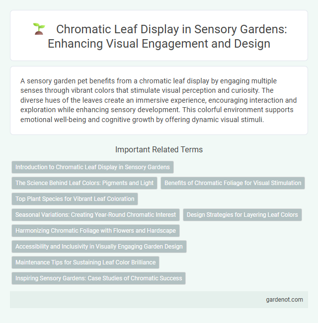 Chromatic Leaf Display in Sensory Gardens: Enhancing Visual Engagement and Design