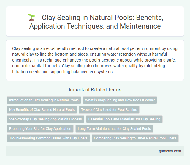 Clay Sealing in Natural Pools: Benefits, Application Techniques, and Maintenance