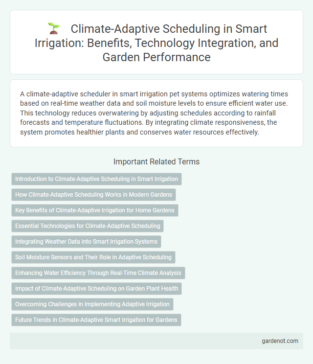 Climate-Adaptive Scheduling in Smart Irrigation: Benefits, Technology Integration, and Garden Performance