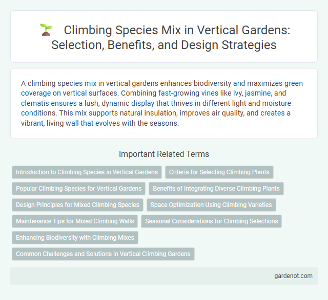 Climbing Species Mix in Vertical Gardens: Selection, Benefits, and Design Strategies