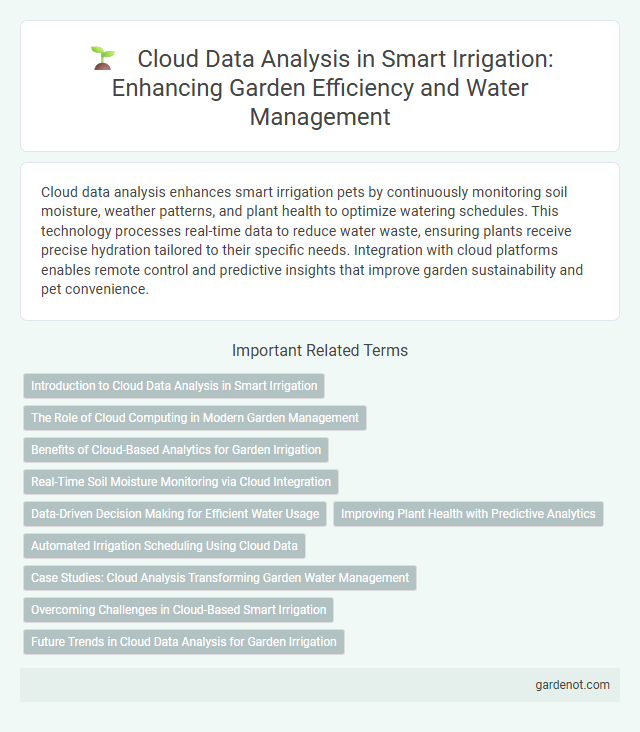 Cloud Data Analysis in Smart Irrigation: Enhancing Garden Efficiency and Water Management
