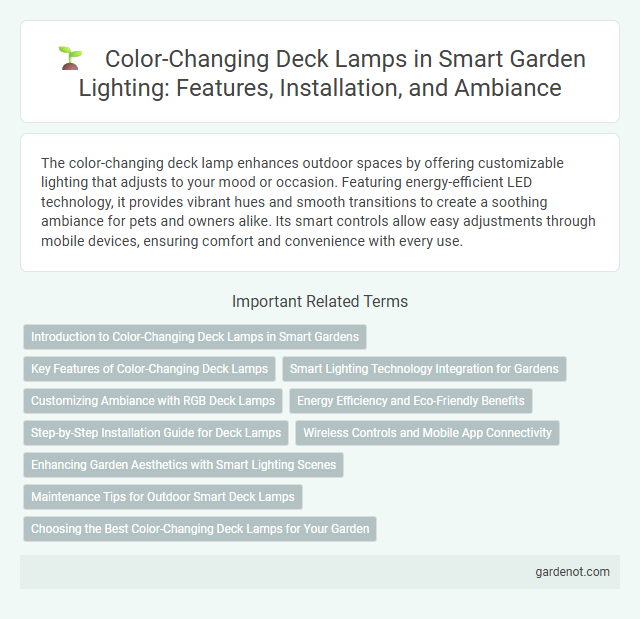 Color-Changing Deck Lamps in Smart Garden Lighting: Features, Installation, and Ambiance