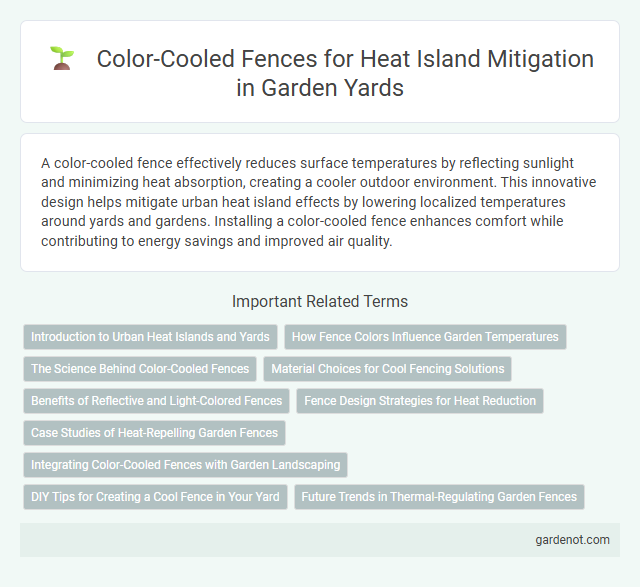 Color-Cooled Fences for Heat Island Mitigation in Garden Yards