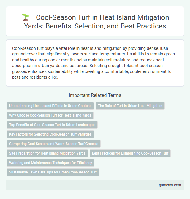 Cool-Season Turf in Heat Island Mitigation Yards: Benefits, Selection, and Best Practices