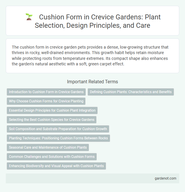 Cushion Form in Crevice Gardens: Plant Selection, Design Principles, and Care