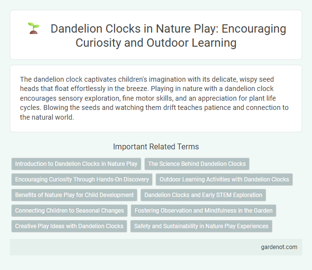 Dandelion Clocks in Nature Play: Encouraging Curiosity and Outdoor Learning