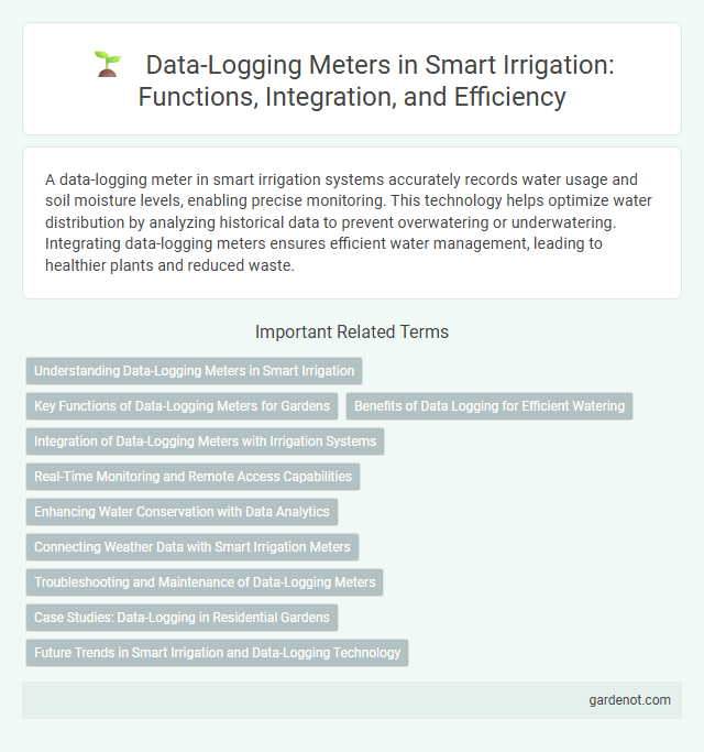 Data-Logging Meters in Smart Irrigation: Functions, Integration, and Efficiency