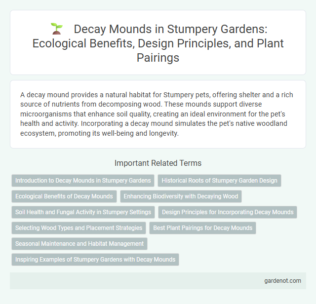 Decay Mounds in Stumpery Gardens: Ecological Benefits, Design Principles, and Plant Pairings