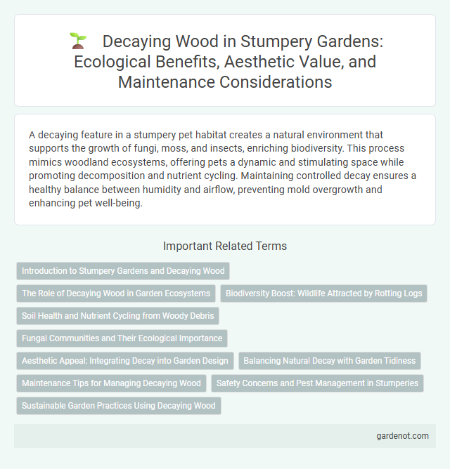 Decaying Wood in Stumpery Gardens: Ecological Benefits, Aesthetic Value, and Maintenance Considerations