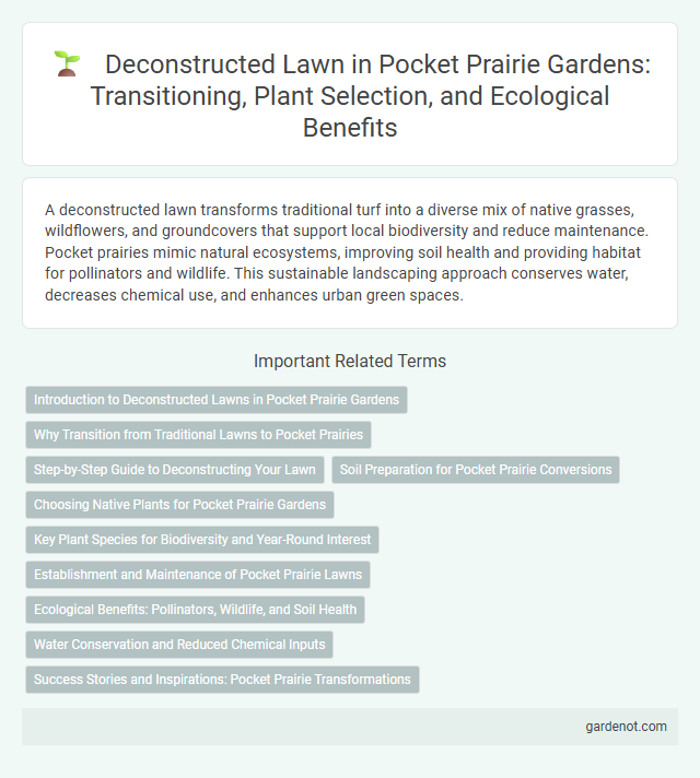 Deconstructed Lawn in Pocket Prairie Gardens: Transitioning, Plant Selection, and Ecological Benefits