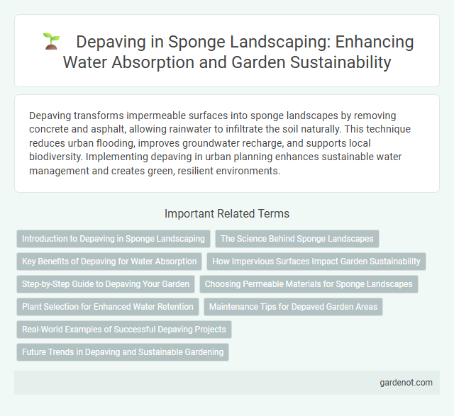 Depaving in Sponge Landscaping: Enhancing Water Absorption and Garden Sustainability
