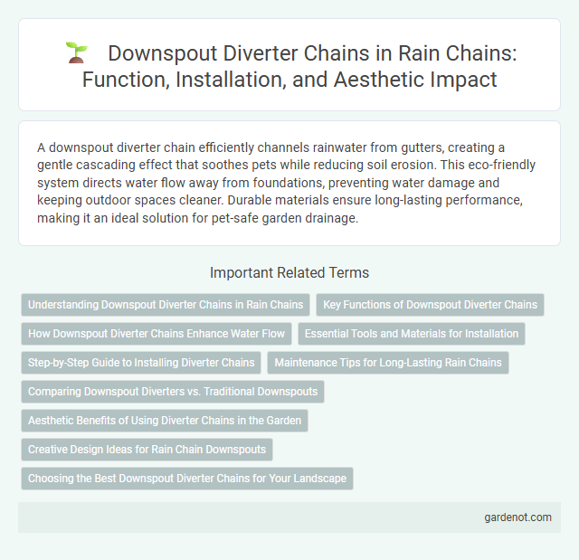 Downspout Diverter Chains in Rain Chains: Function, Installation, and Aesthetic Impact