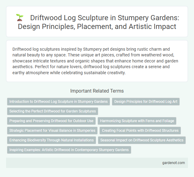 Driftwood Log Sculpture in Stumpery Gardens: Design Principles, Placement, and Artistic Impact
