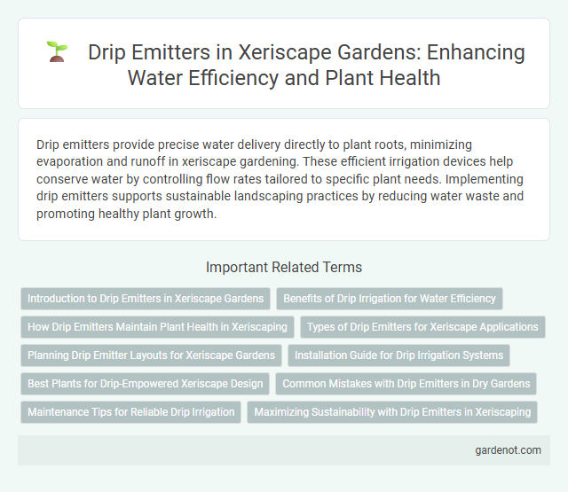 Drip Emitters in Xeriscape Gardens: Enhancing Water Efficiency and Plant Health