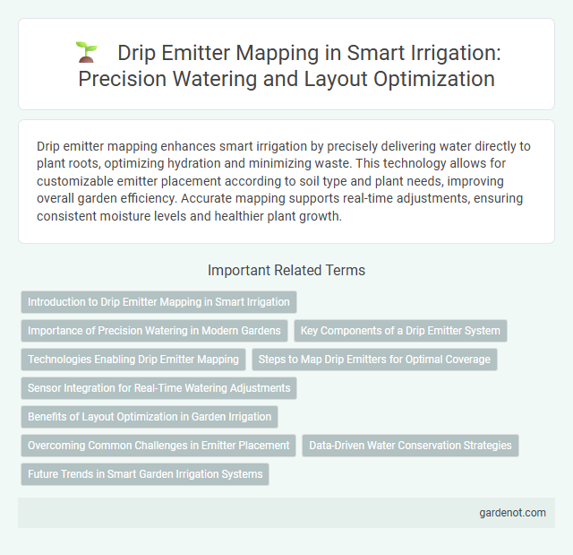 Drip Emitter Mapping in Smart Irrigation: Precision Watering and Layout Optimization