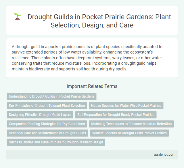 Drought Guilds in Pocket Prairie Gardens: Plant Selection, Design, and Care