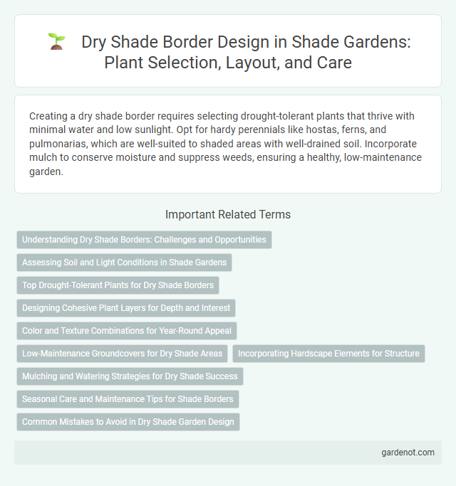 Dry Shade Border Design in Shade Gardens: Plant Selection, Layout, and Care