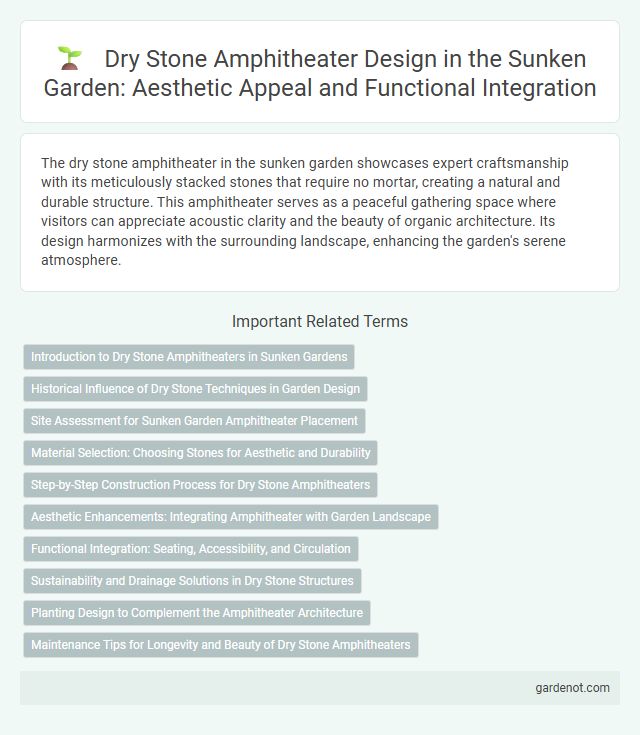 Dry Stone Amphitheater Design in the Sunken Garden: Aesthetic Appeal and Functional Integration