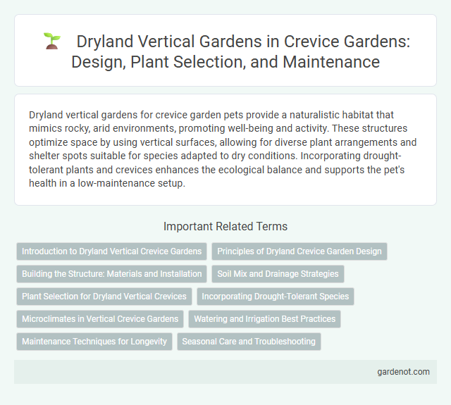 Dryland Vertical Gardens in Crevice Gardens: Design, Plant Selection, and Maintenance