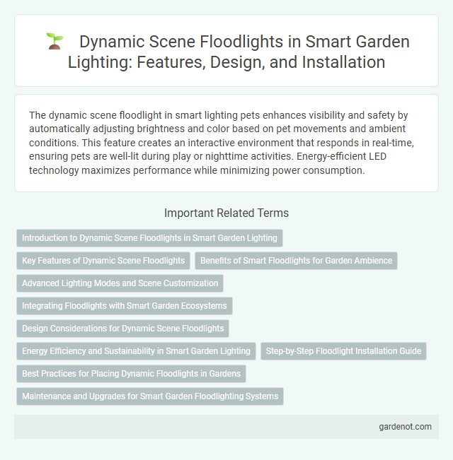 Dynamic Scene Floodlights in Smart Garden Lighting: Features, Design, and Installation