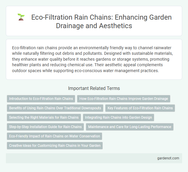 Eco-Filtration Rain Chains: Enhancing Garden Drainage and Aesthetics