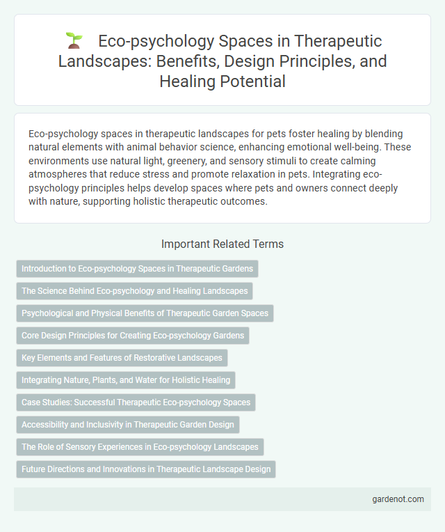 Eco-psychology Spaces in Therapeutic Landscapes: Benefits, Design Principles, and Healing Potential