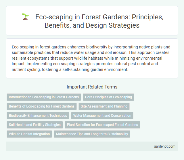Eco-scaping in Forest Gardens: Principles, Benefits, and Design Strategies