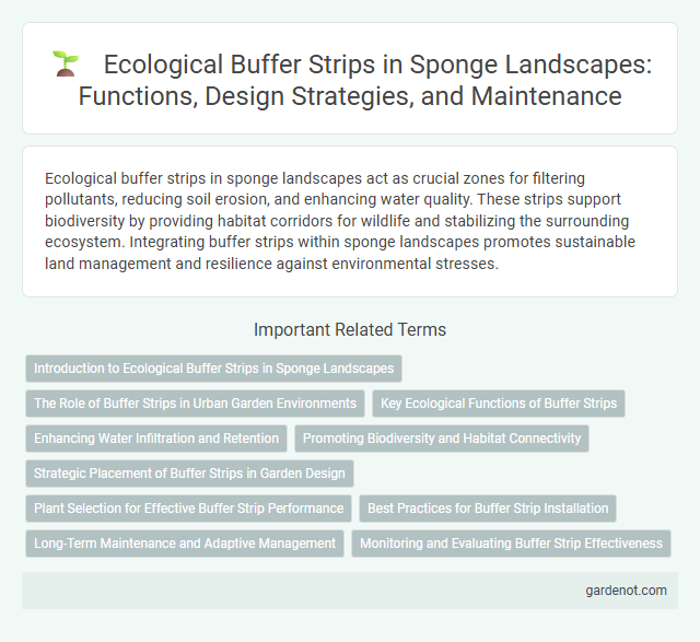 Ecological Buffer Strips in Sponge Landscapes: Functions, Design Strategies, and Maintenance