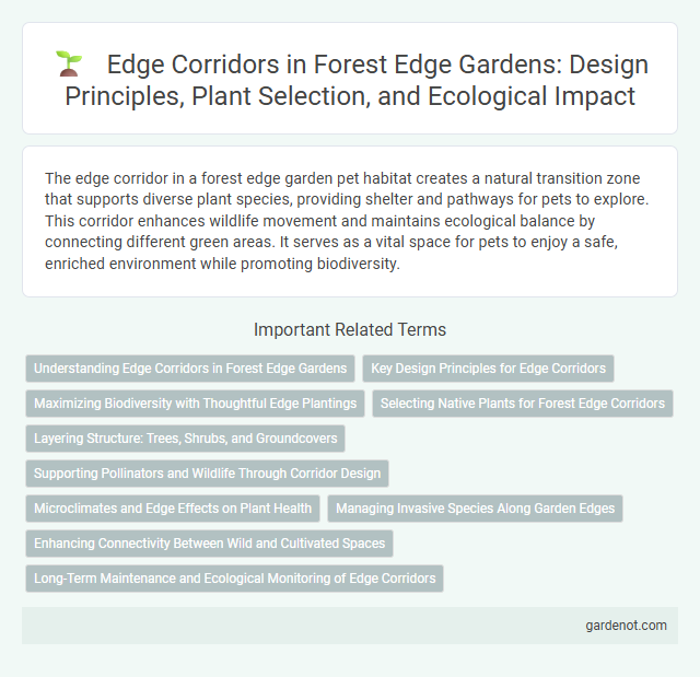 Edge Corridors in Forest Edge Gardens: Design Principles, Plant Selection, and Ecological Impact