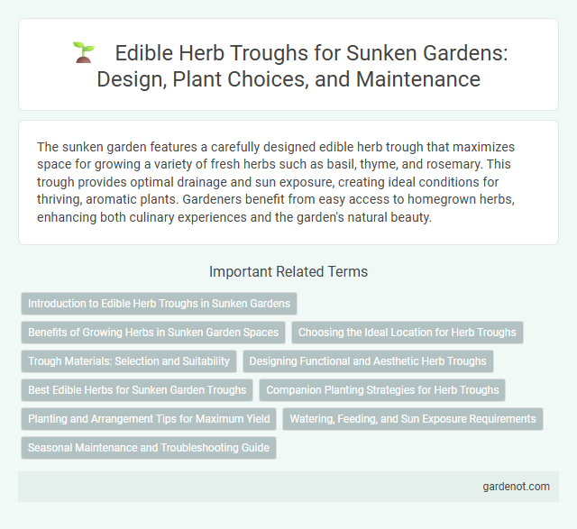 Edible Herb Troughs for Sunken Gardens: Design, Plant Choices, and Maintenance