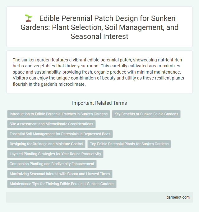 Edible Perennial Patch Design for Sunken Gardens: Plant Selection, Soil Management, and Seasonal Interest