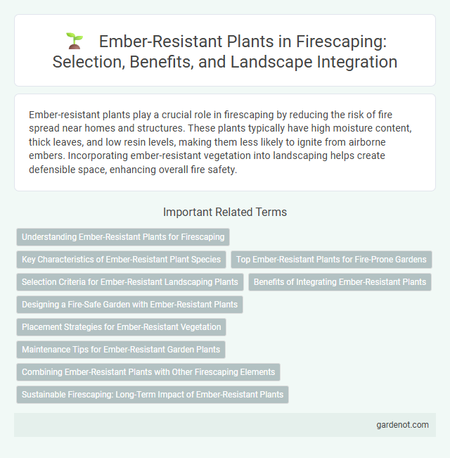 Ember-Resistant Plants in Firescaping: Selection, Benefits, and Landscape Integration