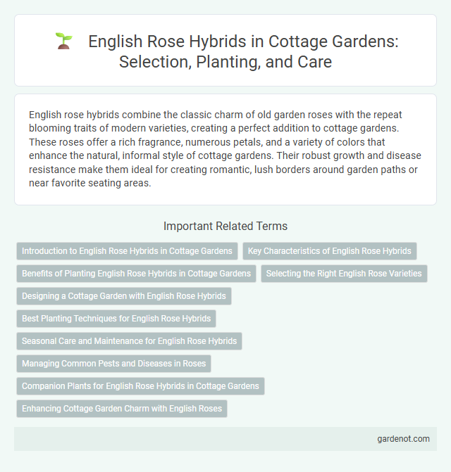 English Rose Hybrids in Cottage Gardens: Selection, Planting, and Care