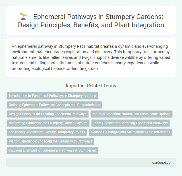 Ephemeral Pathways in Stumpery Gardens: Design Principles, Benefits, and Plant Integration