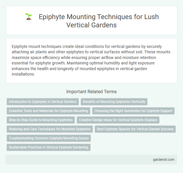 Epiphyte Mounting Techniques for Lush Vertical Gardens