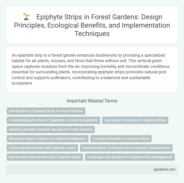 Epiphyte Strips in Forest Gardens: Design Principles, Ecological Benefits, and Implementation Techniques