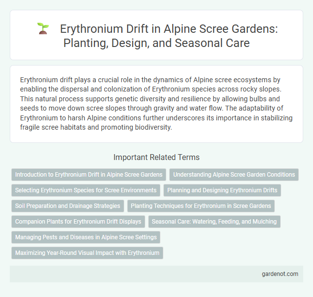 Erythronium Drift in Alpine Scree Gardens: Planting, Design, and Seasonal Care
