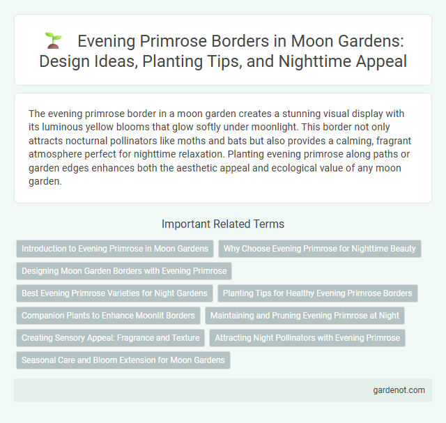 Evening Primrose Borders in Moon Gardens: Design Ideas, Planting Tips, and Nighttime Appeal