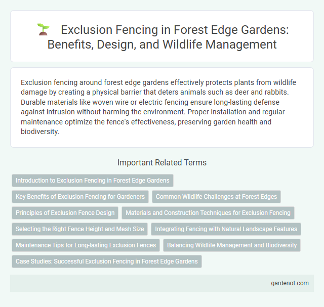 Exclusion Fencing in Forest Edge Gardens: Benefits, Design, and Wildlife Management