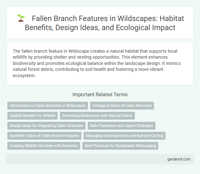 Fallen Branch Features in Wildscapes: Habitat Benefits, Design Ideas, and Ecological Impact