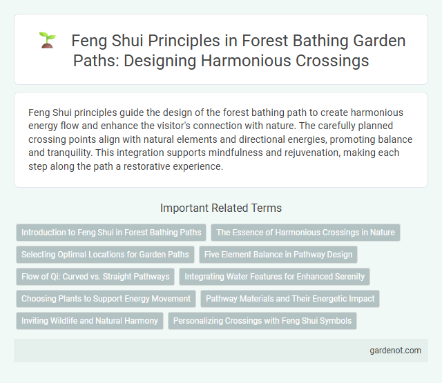 Feng Shui Principles in Forest Bathing Garden Paths: Designing Harmonious Crossings