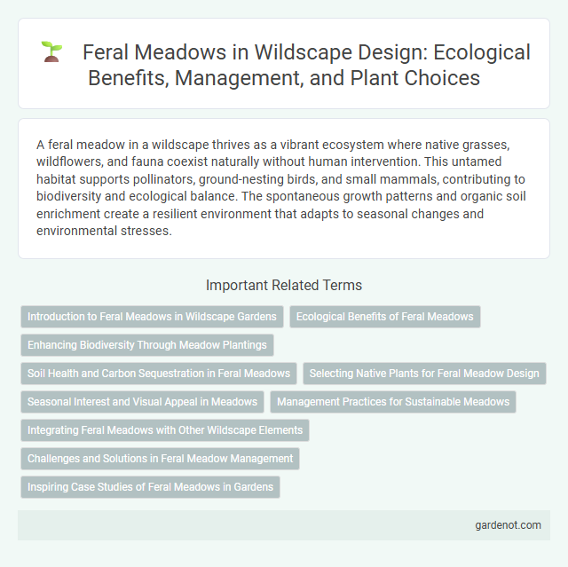 Feral Meadows in Wildscape Design: Ecological Benefits, Management, and Plant Choices