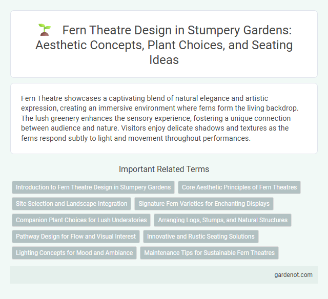 Fern Theatre Design in Stumpery Gardens: Aesthetic Concepts, Plant Choices, and Seating Ideas
